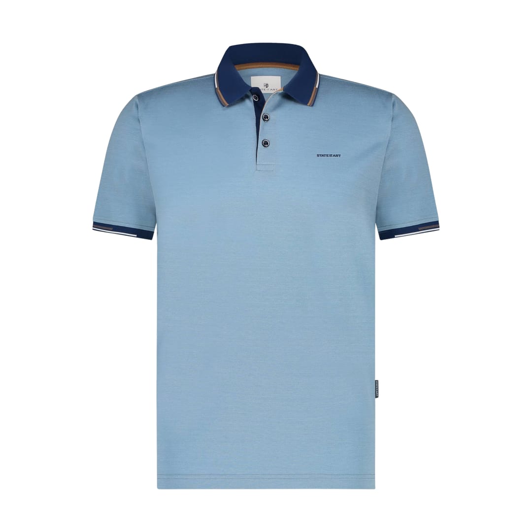 46114451 State of Art polo blauw 9995